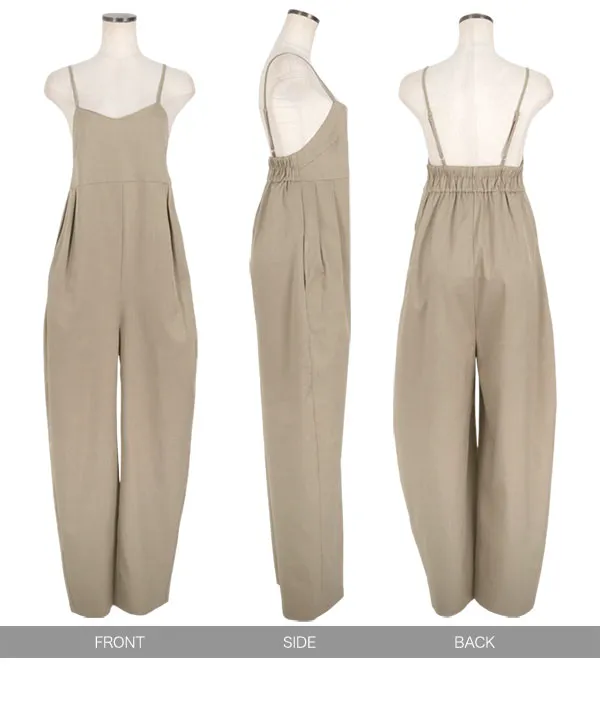 the Virgins scallop tops ベージュ【新品 未使用】 カーブパンツキャミサロペット [E3438] - レディースファッション通販