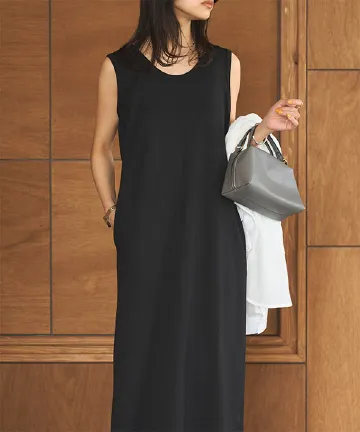 選べるサイズ 細見えポンチロングワンピース [E3451] - レディース