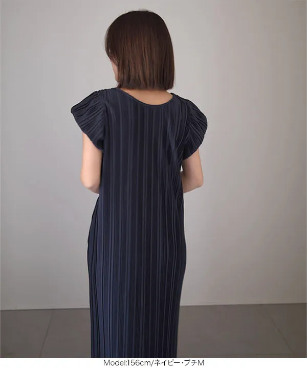 yuiさんコラボ ]前後2wayプリーツワンピース [E3469] - レディース