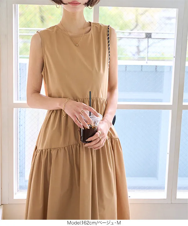 ラウンドティアードワンピース [E3473] - レディースファッション通販