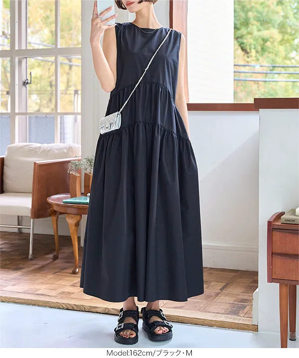 ラウンドティアードワンピース [E3473] - レディースファッション通販