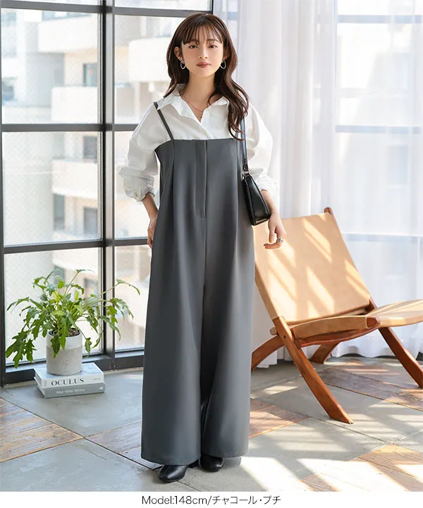 Petitle / プチレ ] タック切り替えキャミサロペット [E3480