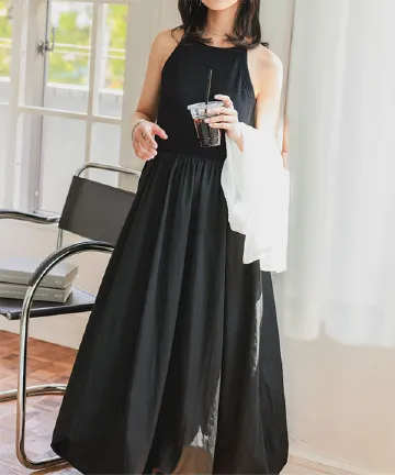 カップ付きアメスリリブドッキングバルーンワンピース [E3495