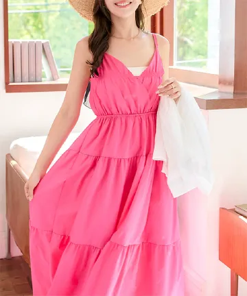 ティアードキャミワンピース [E3499]