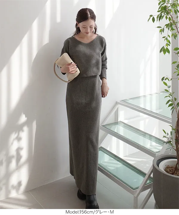 【みい】スカート＋ワンピース 2点 SLY | FRONT OPEN TUCK SLEEVE ショートワンピース (ワンピース