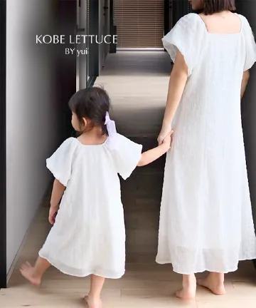 [ yuiさんコラボ ]【キッズ】前後2wayパフスリーブワンピース [E3550] | 4/30(木)12:00~販売予定!
