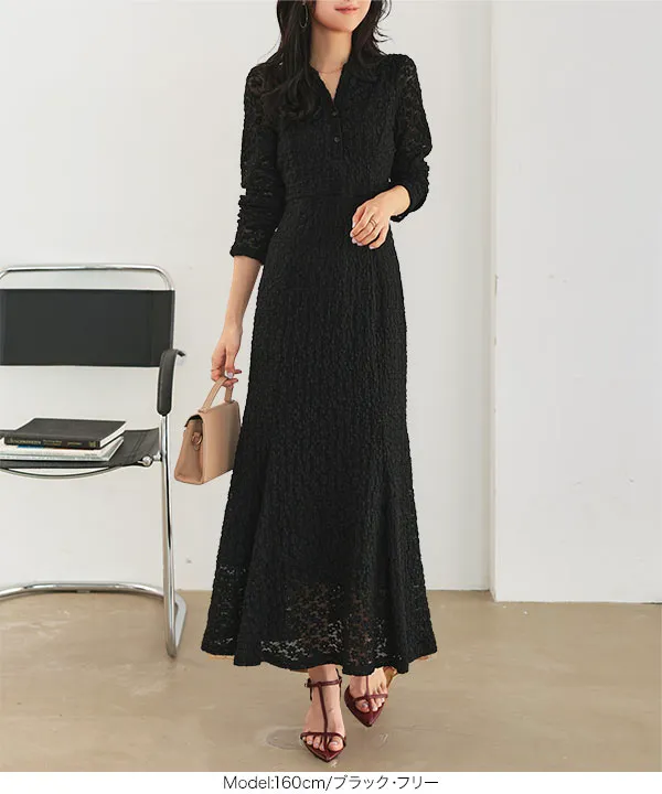 総レースマーメイドワンピース [E3561] | 3/1(日)12:00~販売予定