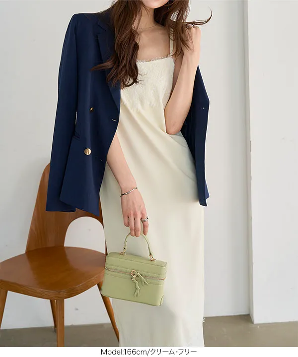 レーストリムキャミワンピース [E3572]| 送料無料 3/3(火)12:00~3/4(水