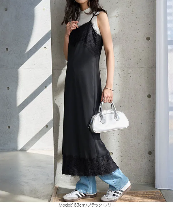 レーストリムキャミワンピース [E3572]| GW SALE!! 5/1(金)18:00~5/7