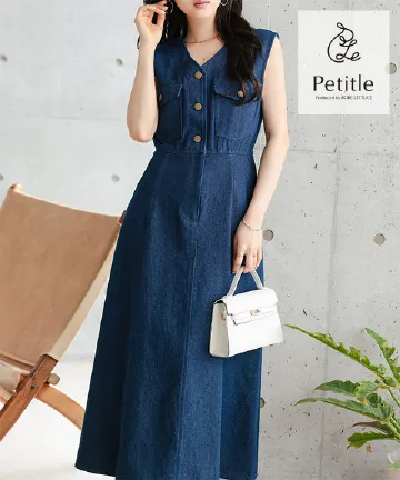 [ Petitle / プチレ ] デニムフレアジャンスカ [E3575] | 4/6(月) 12:00~ 販売予定！