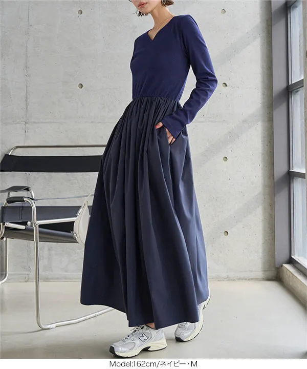 ハートネックドッキングワンピース [E3577]｜大好評につき送料無料