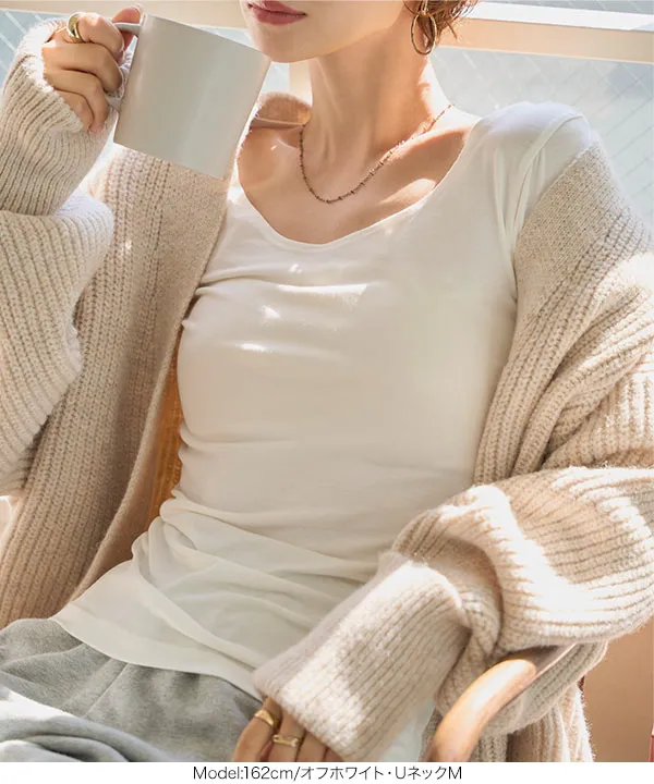 &HEAT ] M L XL 選べるタイプ あったかベーシックインナートップス