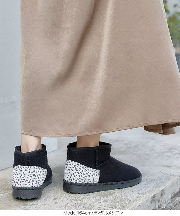 美脚Richミニ丈ムートンブーツ [H532] - レディースファッション通販