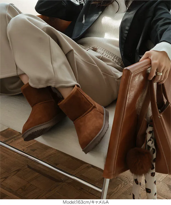 ショートムートンブーツ [H566] - レディースファッション通販