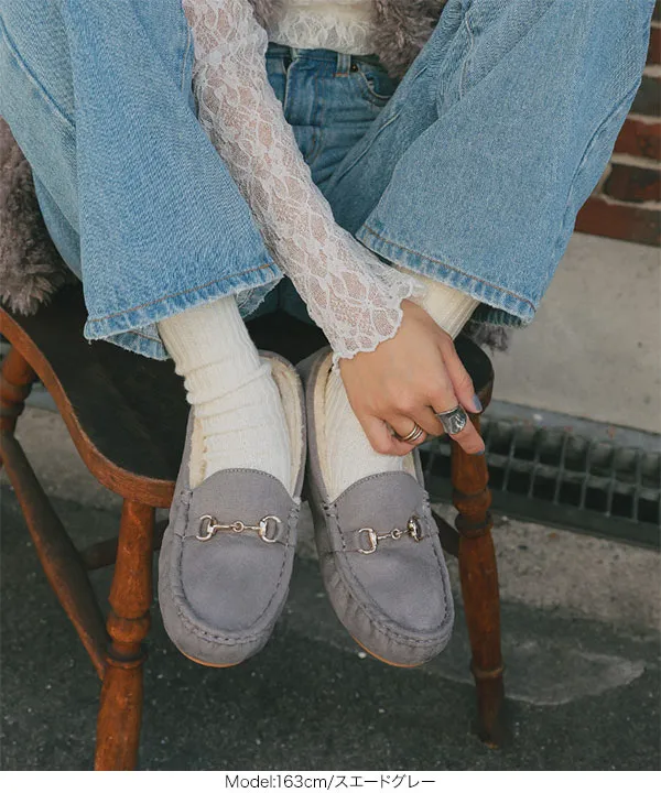 ビット付きファーモカシン [H568] - レディースファッション通販 神戸