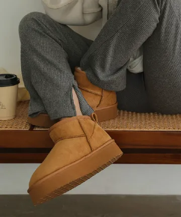 厚底ムートンブーツ [H577] | SALE！