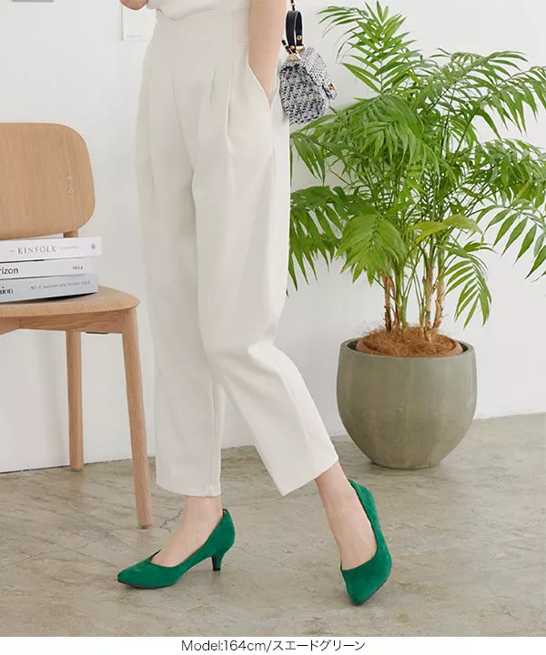 ぺすちゃん　オリーブ36 走れる機能系パンプス ] XS〜3Lサイズ ポインテッドトゥ5cm [I1040