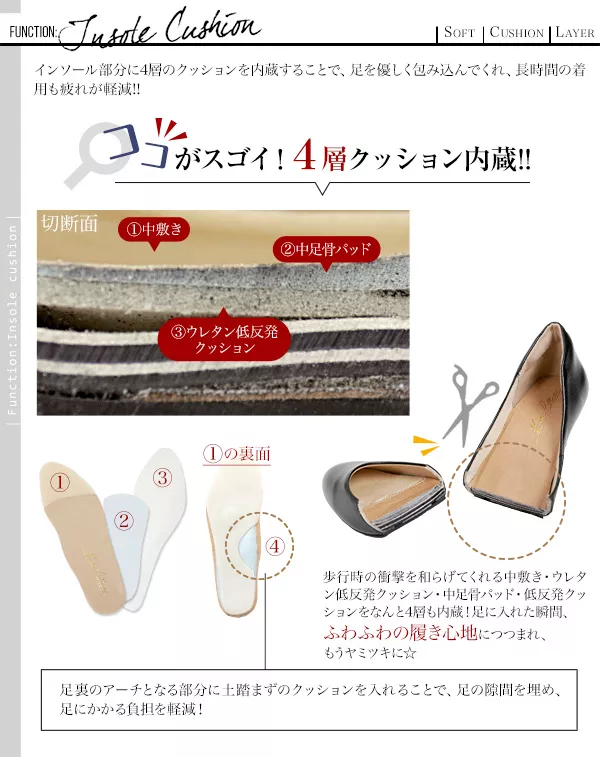 本革☆機能系6cmヒールラウンドトゥパンプス [I1111]