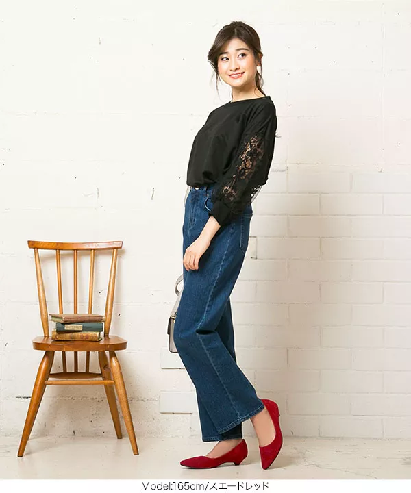 XS~3Lサイズ ]機能系3cmヒール ポインテッドトゥパンプス [I1200