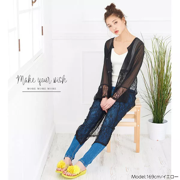 BIGフラワーモチーフ☆ビーチサンダル [I1255] - レディース