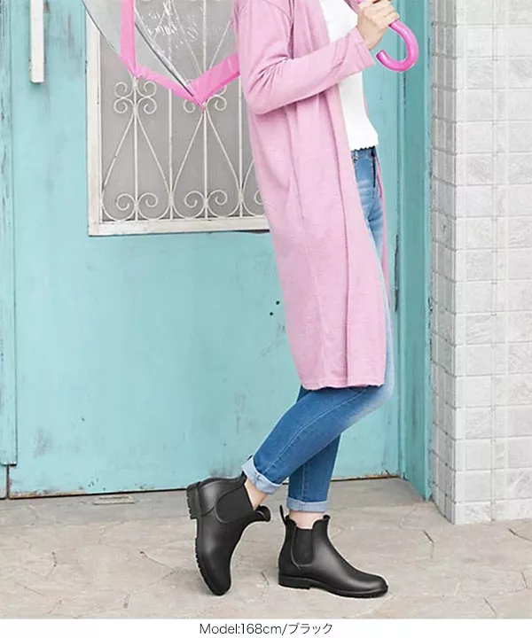 M/L]sizeサイドゴアレインブーツ [I1309] - レディースファッション