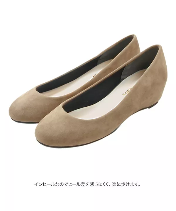 4cmインヒールラウンドパンプス [I1420]