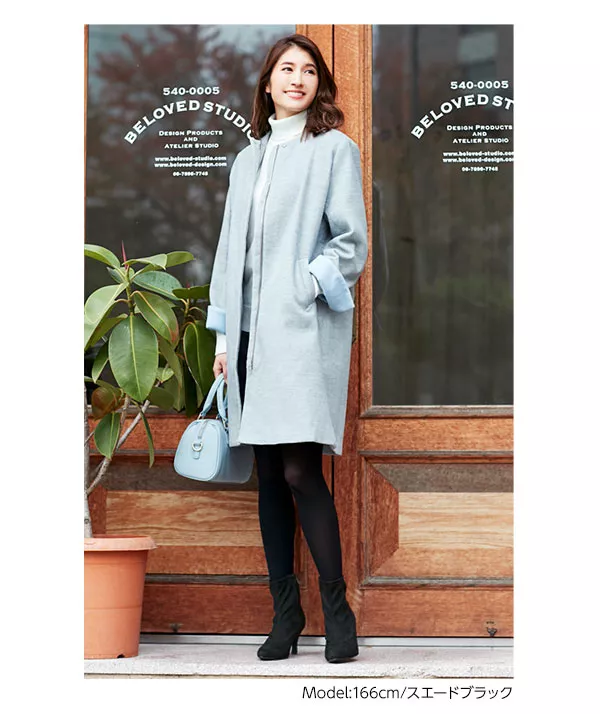 内側ZIP☆ストレッチヒールブーツ [I1440] - レディースファッション