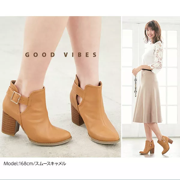 ベルトスナップボタン付☆サイドカッティングスムースショート