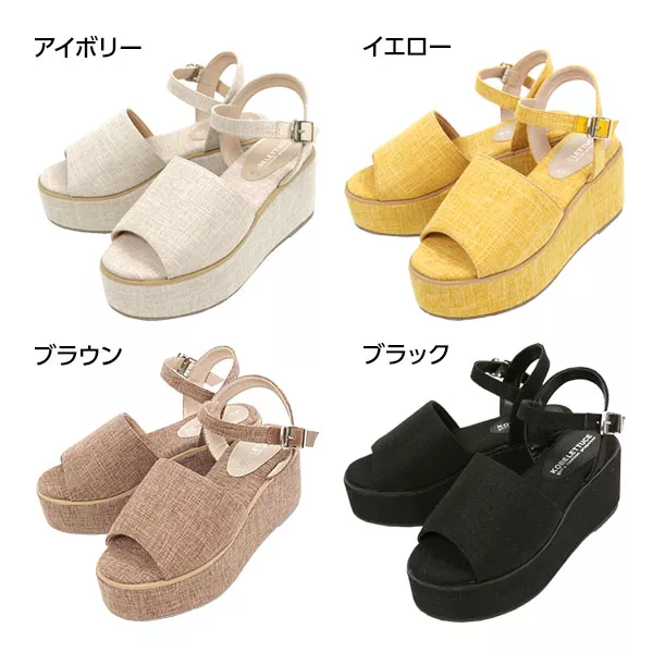 アンクルストラップ☆プラットフォームサンダル [I1548