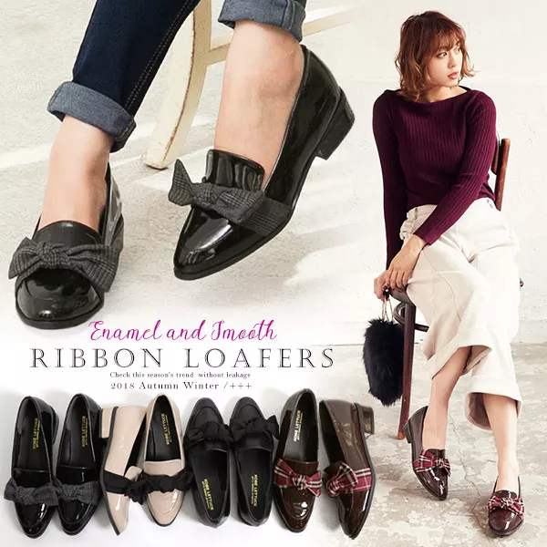 リボンローファー [I1635] - レディースファッション通販 神戸レタス