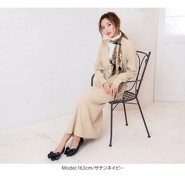 BIGリボンフラットパンプス [I1643] - レディースファッション通販