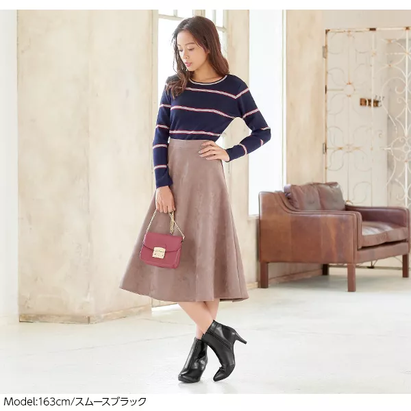 シンプルヒールブーツ [I1649]