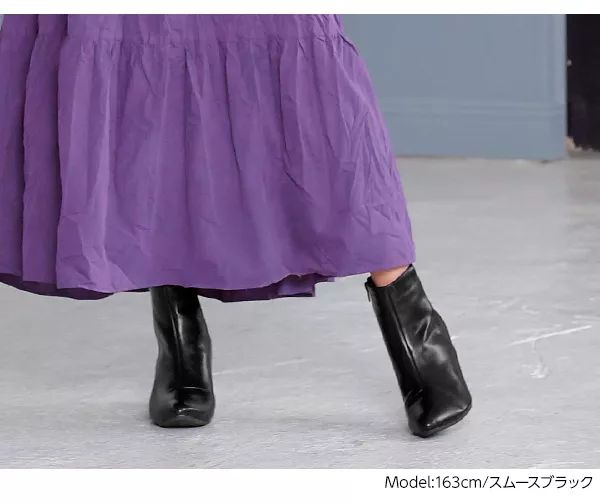 シンプルヒールブーツ [I1649]