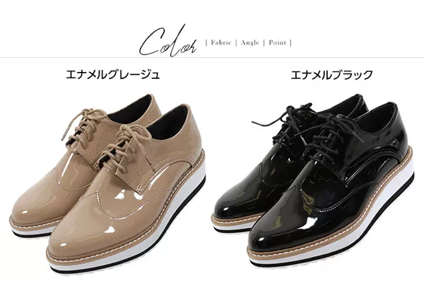 ラインソールオックスフォード [I1652] - レディースファッション通販