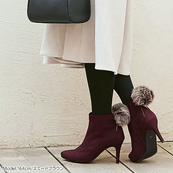 OP☆ファーブーツ。売り切れ！ 脱ぎ履きラク【お買い得】【卑弥呼】2WAYファーブーツ/631418 | HIMIKO