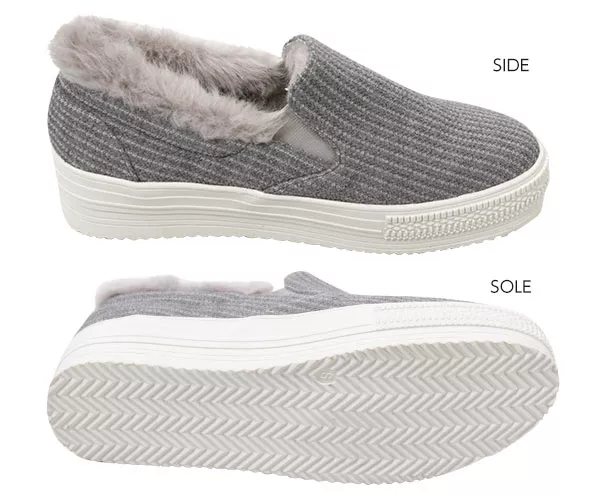 プラットフォームファースリッポン [I1681] - レディースファッション