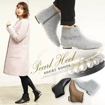 パールヒールブーツ [I1697]