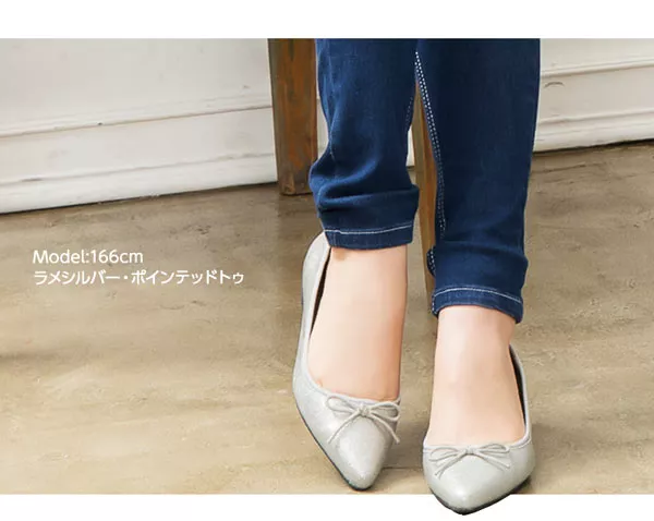 2タイプ フラットバレエパンプス [I1739]