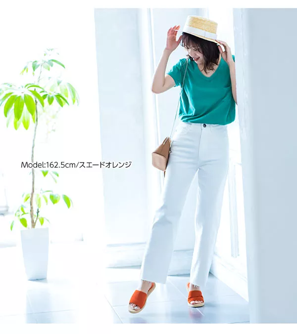 ワンベルトフェイクジュートサンダル [I1792]