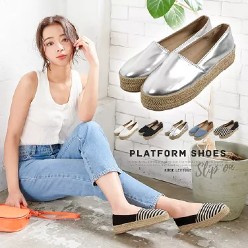 ジュートプラットフォームスリッポン [I1809]