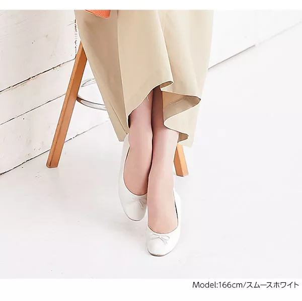 スクエアトゥバレエパンプス [I1818]