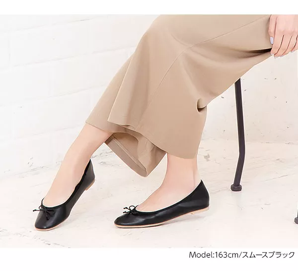 スクエアトゥバレエパンプス [I1818]