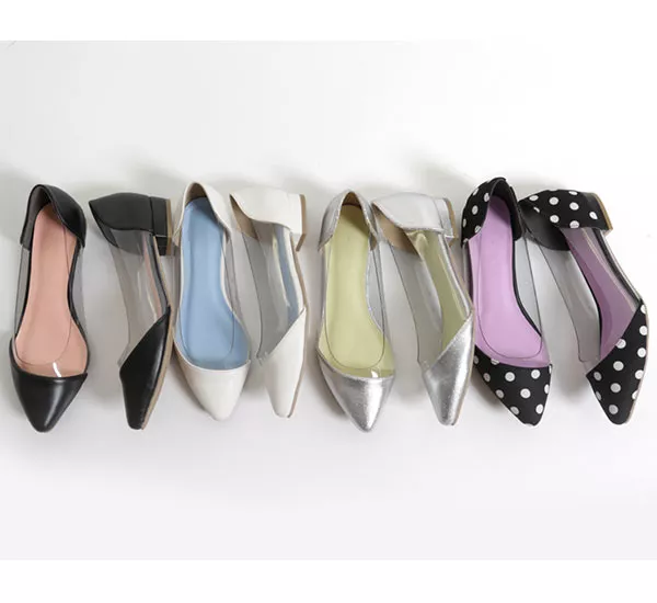 PVC切り替えパンプス [I1856] - レディースファッション通販 神戸