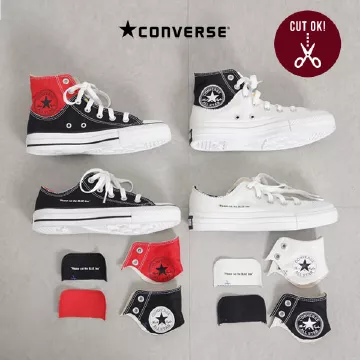 CONVERSE コンバース レディース スニーカー ハイカット キャンバス オールスター カットライン HI ALL STAR CUTLINE 白  黒 ホワイト ブラック : RIO footwear - 通販 - Yahoo!ショッピング