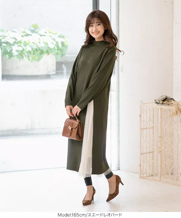 ボーダーのお洋服 MASONPRINCE セーター ニット オーバーサイズポロネックボーダー
