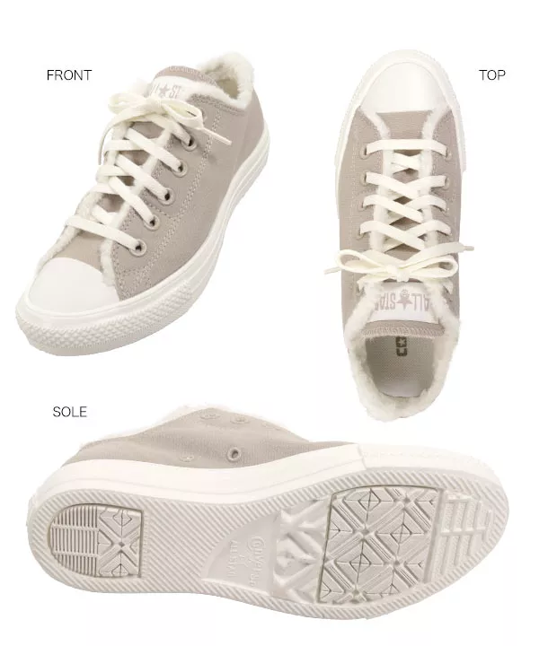 新品未使用　コンバース　オールスターライト　ボアスリップ OX グレー　24.5 コンバース CONVERSE オールスター ライト スリップ OX （グレー