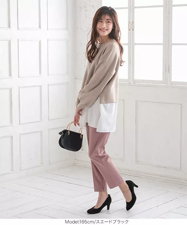 機能系ラウンドトゥパンプス7cmヒール [I93A] | SALE！ - レディース