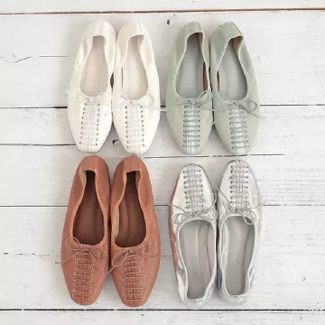 レースアップギャザーパンプス [I2019]