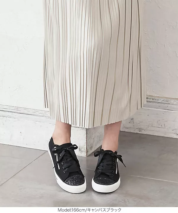 グリッター　ローカットスニーカー グリッタースニーカー [I2056] - レディースファッション通販 神戸