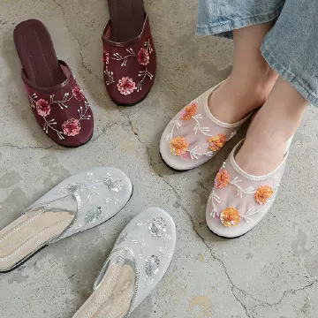 フラワーチュールフラットサンダル [I2069]